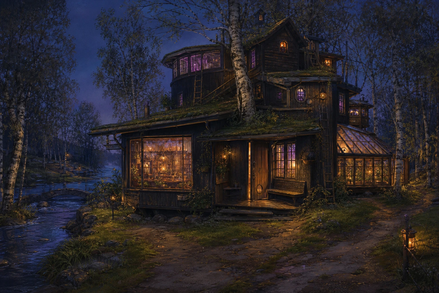 The Lit Seam, Bee & Dibz's home in Verglas